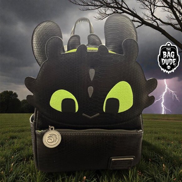 Loungefly Universal How to Train Your Dragon Toothless Cosplay Mini Backpack